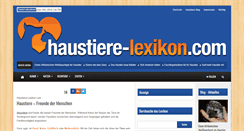 Desktop Screenshot of haustiere-lexikon.com